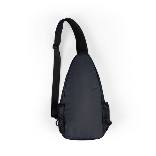 Black Cross Pattern Chest Bag