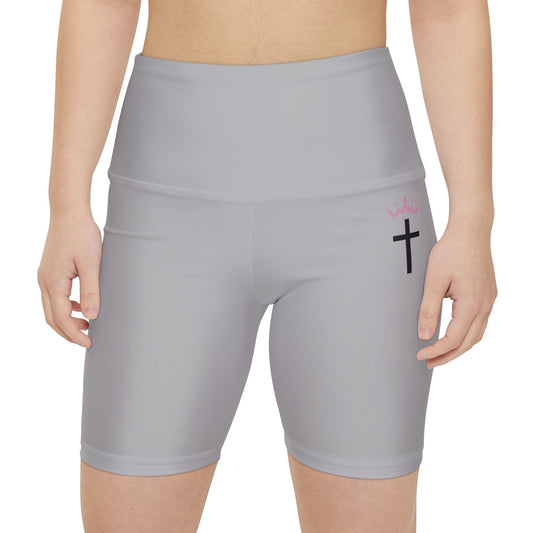 Divine Apex Women's Mid Thigh Shorts Grey