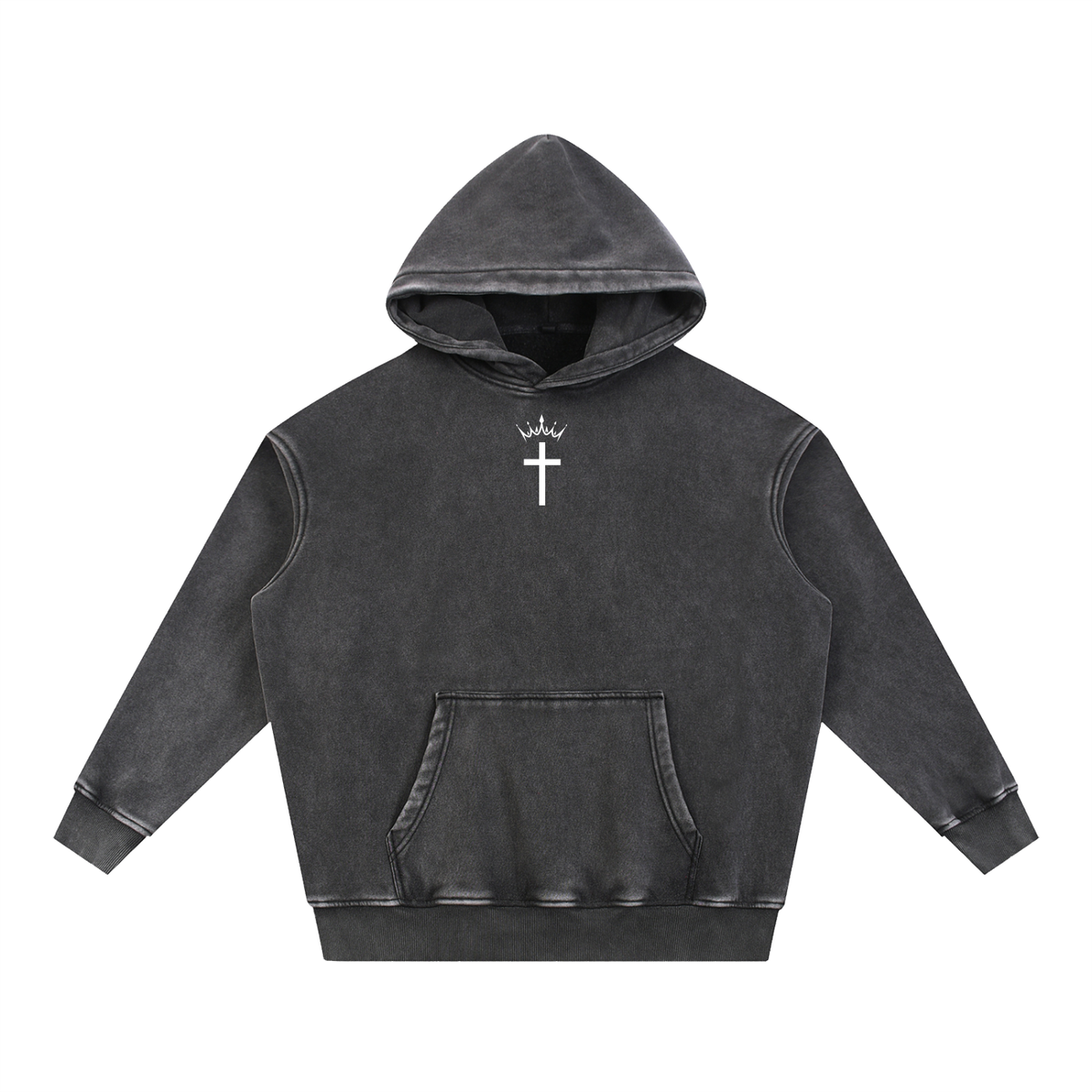 Divine Apex Snow Wash Fleece Oversize Hoodie - 2 Colors