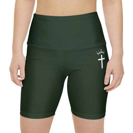Divine Apex Women's Mid Thigh Shorts Forest Green