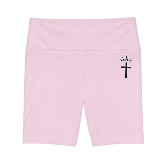 Divine Apex Women's Mid Thigh Shorts Pink
