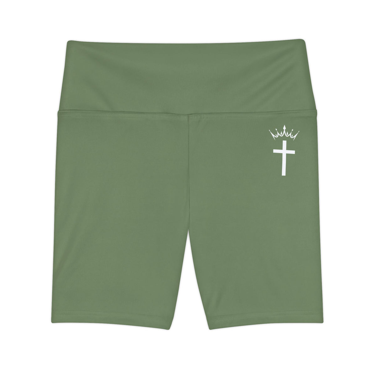 Divine Apex Women's Mid Thigh Shorts Camo Greem