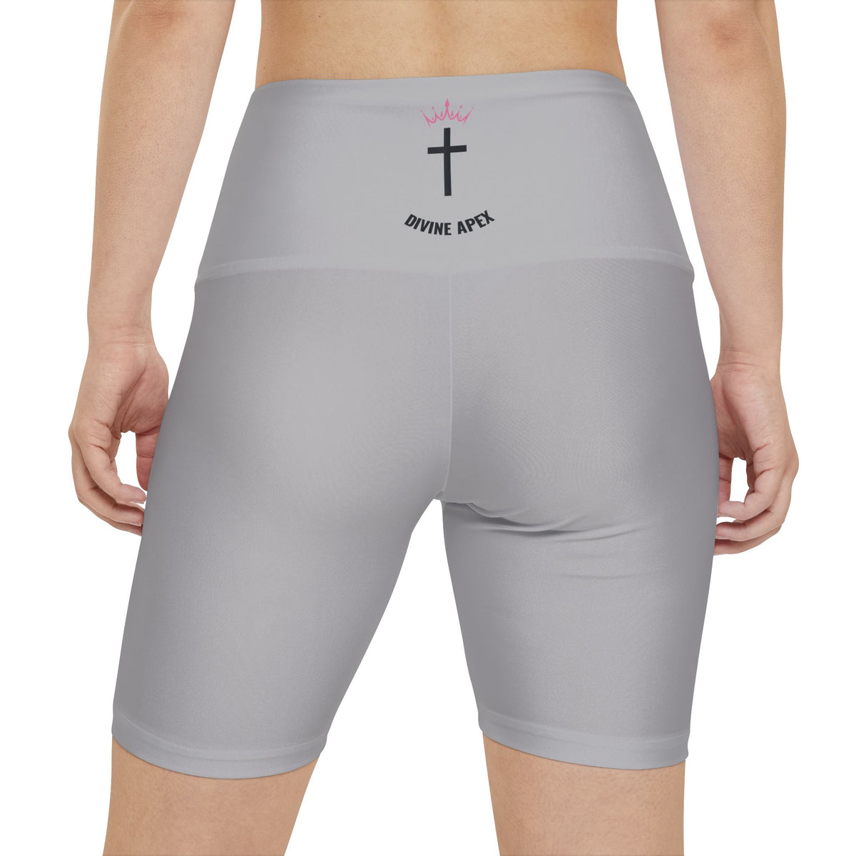 Divine Apex Women's Mid Thigh Shorts Grey