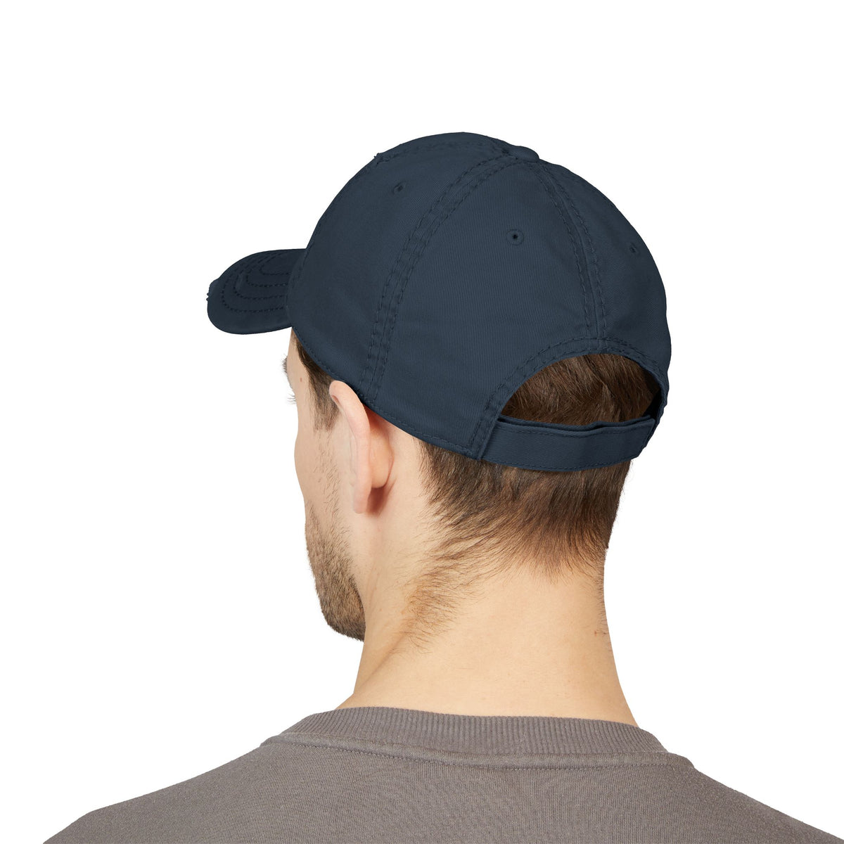 Divine Apex Christ Is King Cross & Crown Distressed Dad Hat