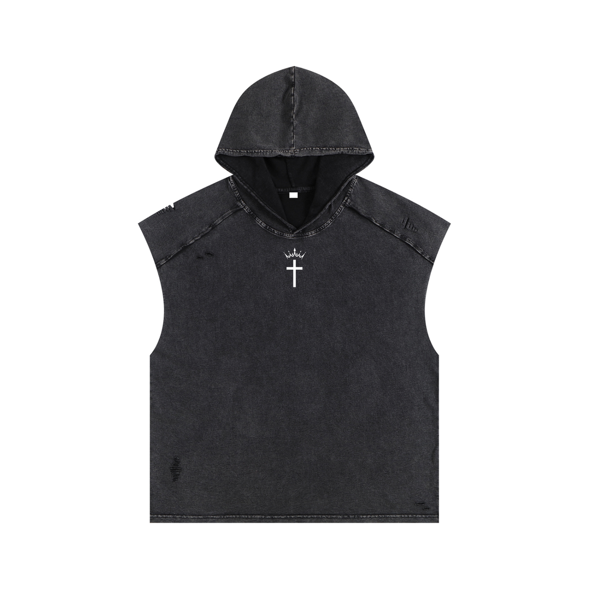 Divine Apex Snow Washed Hooded Tank