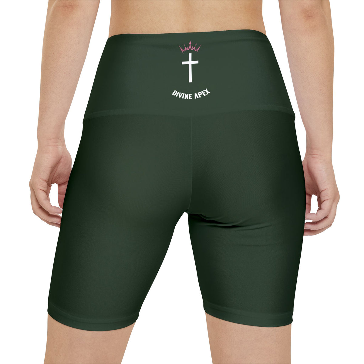 Divine Apex Women's Mid Thigh Shorts Forest Green