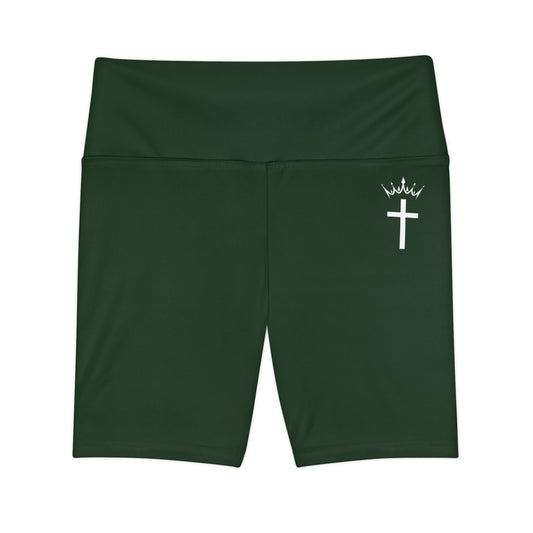 Divine Apex Women's Mid Thigh Shorts Forest Green