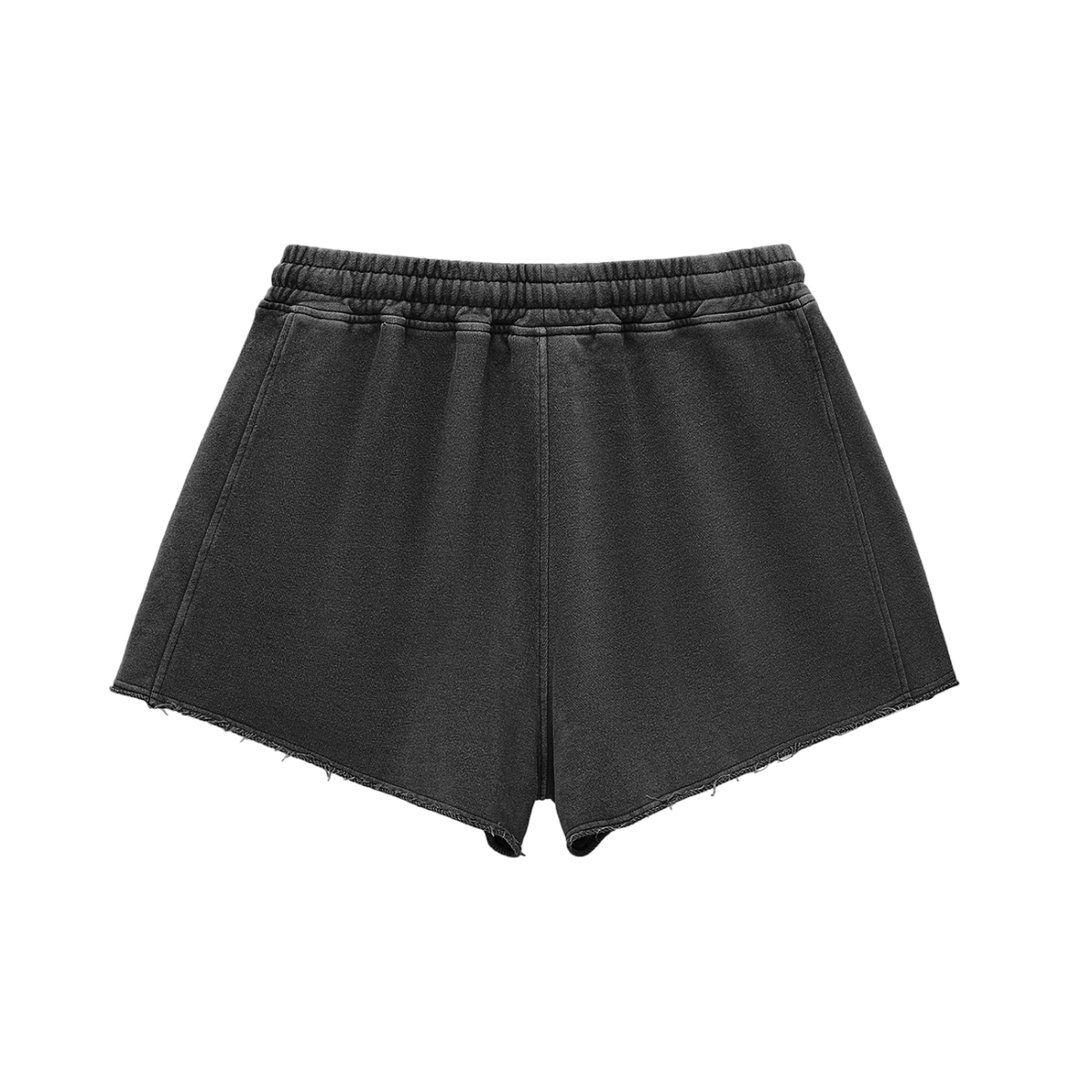 Divine Apex Women's Snow Washed Raw Edge Drawstring Shorts