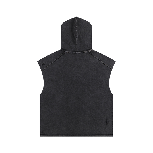 Divine Apex Snow Washed Hooded Tank