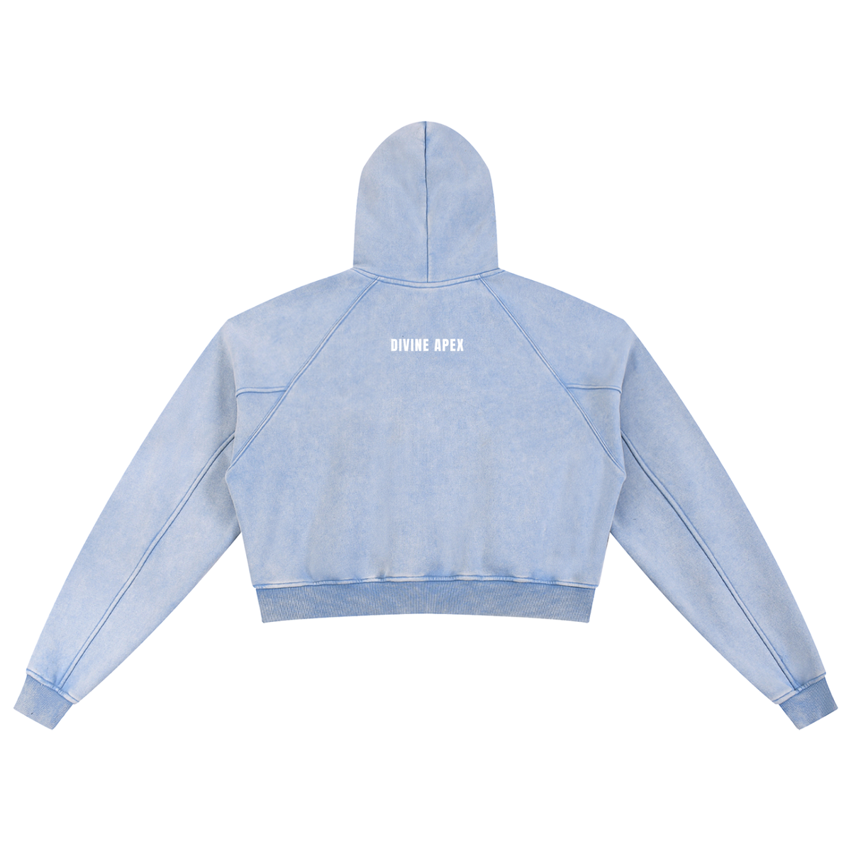 Divine Apex Women's Snow Washed Cropped Hoodie - 4 Colors