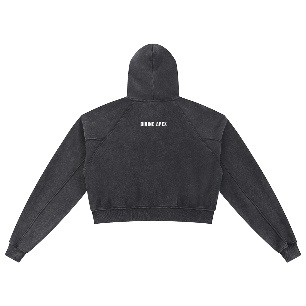 Divine Apex Women's Snow Washed Cropped Hoodie - 4 Colors