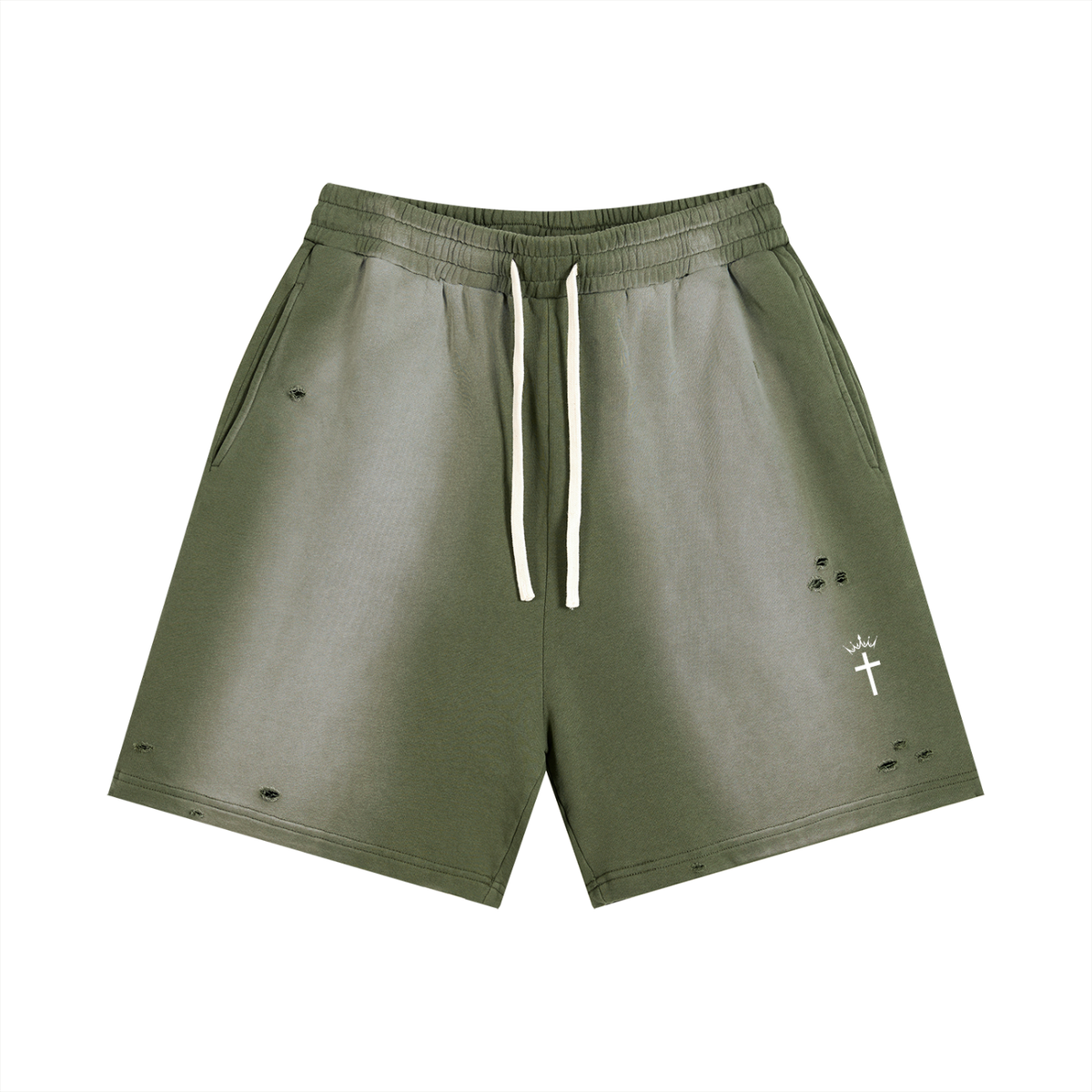 Divine Apex Men's Sun Fade Distressed Shorts - 3 Colors