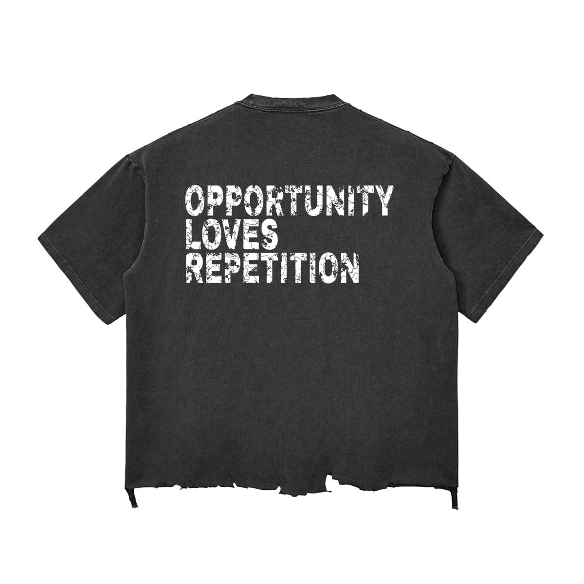 Divine Apex Opportunity Loves Repetition Boxy Tee - 2 Colors