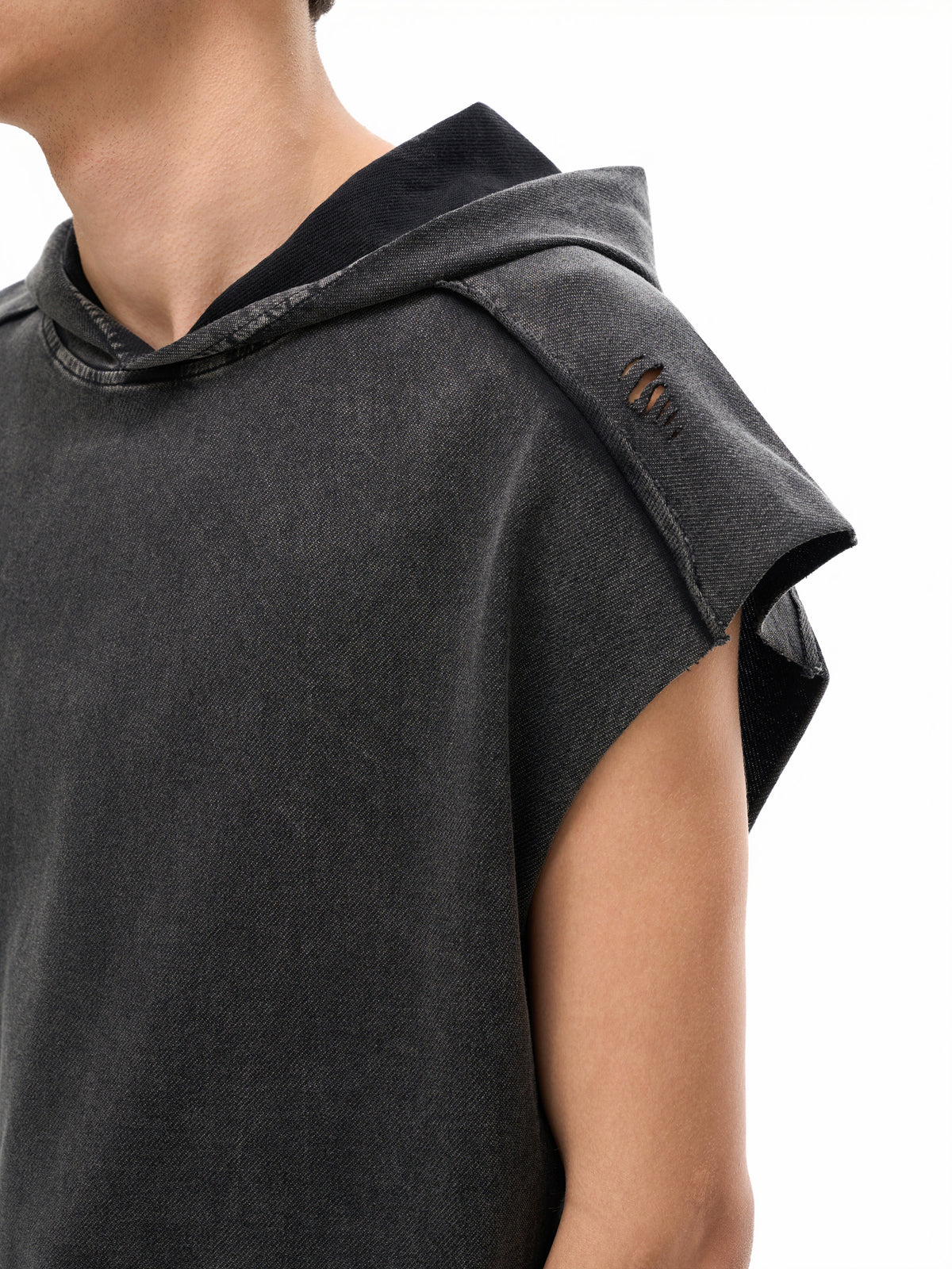 Divine Apex Snow Washed Hooded Tank